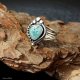 Pierścionek srebrny z turkusem tybetańskim mały