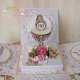 Exploding box komunijny, kartka na komunię "Pink Roses" GOTOWY