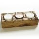 Podstawa pod tealighty | lite drewno | lustro | forma rzeźbiarska