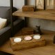Podstawa pod tealighty | lite drewno | lustro | forma rzeźbiarska
