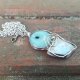 Larimar na surowo - wisiorek