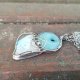 Larimar na surowo - wisiorek