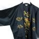 Satynowy szlafrok kimono wyszywany smok / M