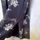 100% Silk WINDSMOOR elegancka granatowa  sukienka na podszewce