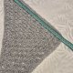 Szydełkowa chustka na głowę – Szary melanż ze srebrną nitką | Handmade