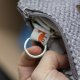 Etui na klucze portfelik mini melanż