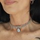 choker słońce i amazonit