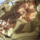 100 % Silk scarf 52 x 162 szal jedwabny ciekawy wzór i złożenie barw