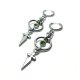 Kolczyki Chainmaille "Zielony Sztylet" – Stal Chirurgiczna & Cyrkonia