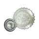 Kryształowy Plafon, kinkiet RZB 32310 Motyw Kwiatowy / Ice Glass, Niemcy lata 70.