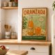 Oranżada - polskie lato PRL - plakat poster grafika do wydruku w stylu Vintage