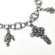 Choker Chainmaille z Krzyżem Rękodzieło Gothic Fantasy Krzyż