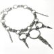 Choker Chainmaille z Kolcami i Kręgami Stal Chirurgiczna Gotycki Naszyjnik Dark Fantasy