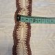 Szydełkowa opaska boho z bawełny – beż i brąz – Handmade