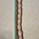 Szydełkowa opaska boho z bawełny – beż i brąz – Handmade