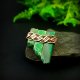 Jaspis cesarski broszka wire wrapping