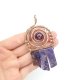 Jaspis cesarski wisiorek wire wrapping