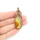 Wisiorek z żółtym agatem wire wrapping