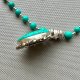 Vintage Native American Turqoise Howlite Necklace ❤ Naszyjnik