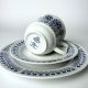 Trio zestaw śniadaniowy Ilmenau NRD echt kobalt Vintage retro design lata 80