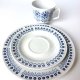 Trio zestaw śniadaniowy Ilmenau NRD echt kobalt Vintage retro design lata 80