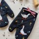 Rękawice kuchenne handmade – haftowane gęsi | akcesoria kuchenne | prezent do kuchni