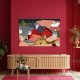 Obraz na płotnie do salonu "Między Dachami" 120x80cm 0619