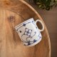 Kubek porcelanowy we wzór słomkowy