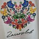 T-shirt damski - Zwierzolub - pieski kotki - wzór folkowy - XL