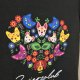 T-shirt damski - Zwierzolub - pieski kotki - wzór folkowy - S