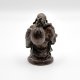 Rzeźba figurka Śmiejący się Budda wędrujący metal wiekowa