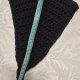 Czarne Bonnet – Ręcznie robiony kapturek na szydełku (Handmade)