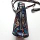 Kolorowa Torebka Skóra Leather Listonoszka Crossbody Motyle Kwiaty