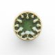 Ceramiczna mała gałka do mebli zielono-brązowa, wz.9
