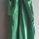 Lniana maxi sukienka na ramiączkach green