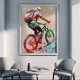 Rowerzysta 1 - grafika sportowa na plakacie na A3