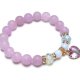 Blue and lavender /heart/ - bransoletka /29-12-24/