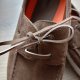 Skórzane zamszowe męskie buty na wiosnę 42