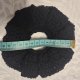 Ręcznie robiona gumka do włosów scrunchie – klasyczna czerń – szydełko