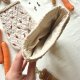 Rękawice kuchenne 2 szt. z haftem marchewek i stokrotek | prezent handmade do kuchni