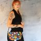 Torebka listonoszka miejska medium boho ludowa wzór łowicki