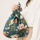 Kosmetyczka typu knot bag w stylu japońskim zestaw na prezent
