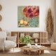Obraz na płótnie do salonu Letni Bukiet format 80x80cm 03194