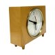 Zegar kominkowy vintage Ruhla Electric lata 70. drewno design mid-century