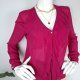 by malene birger Koszula Fuksja S 36 Elegancka Amarant Falbany