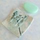 Ceramiczna mydelniczka handmade | subtelny motyw botaniczny