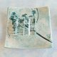 Ceramiczna mydelniczka handmade | subtelny motyw botaniczny