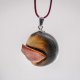 PIASEK PUSTYNI - Wisiorek z drzewa dębu, amulet zamknięty w kawałku drewna, Wood Pendant, Wooden Jewelry, biżuteria z drewna
