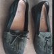 Skórzane zielone buty 38,5/39