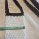 Ręcznie robiona torebka na smartfona, czarno-biała klasyka handmade